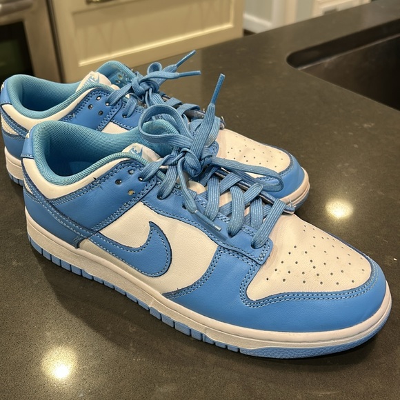 Nike Dunk UNC Sky Blue and White Athletic Shoes - Picture 2 of 4